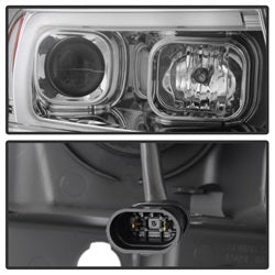 Spyder Auto 5085214 Projector Headlights; Version 2; Light Bar; Chrome; - Truck Part Superstore