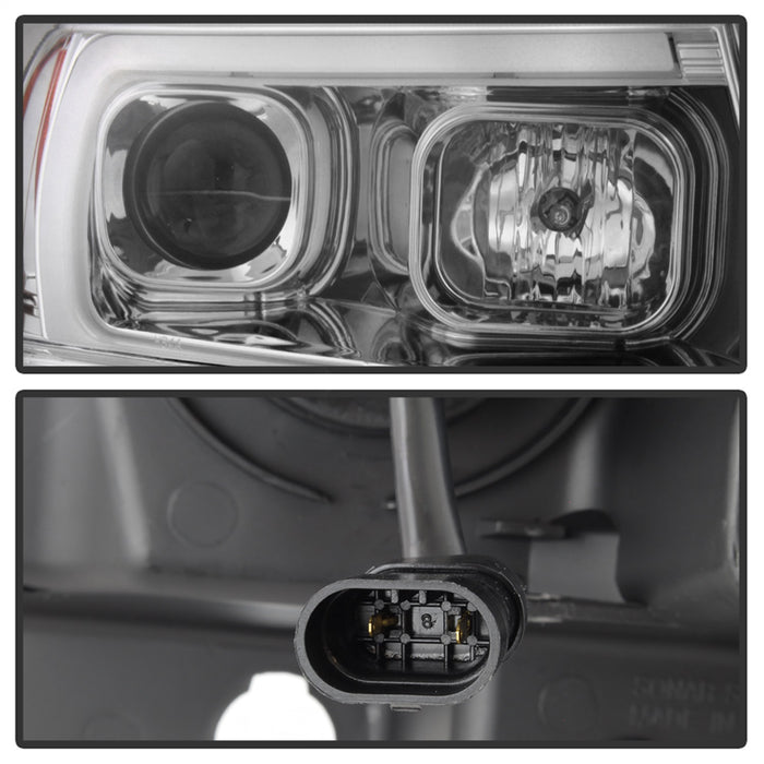 Spyder Auto 5085214 Projector Headlights; Version 2; Light Bar; Chrome; - Truck Part Superstore