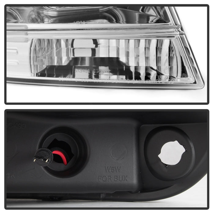 Spyder Auto 5085214 Projector Headlights; Version 2; Light Bar; Chrome; - Truck Part Superstore