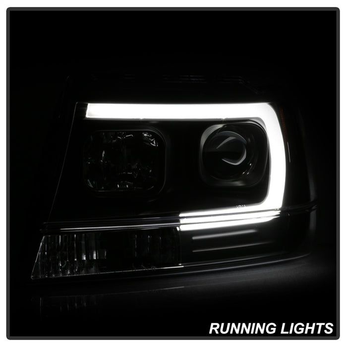 Spyder Auto 5085221 Projector Headlights; Version 2; Light Bar; Black; - Truck Part Superstore