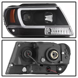 Spyder Auto 5085221 Projector Headlights; Version 2; Light Bar; Black; - Truck Part Superstore