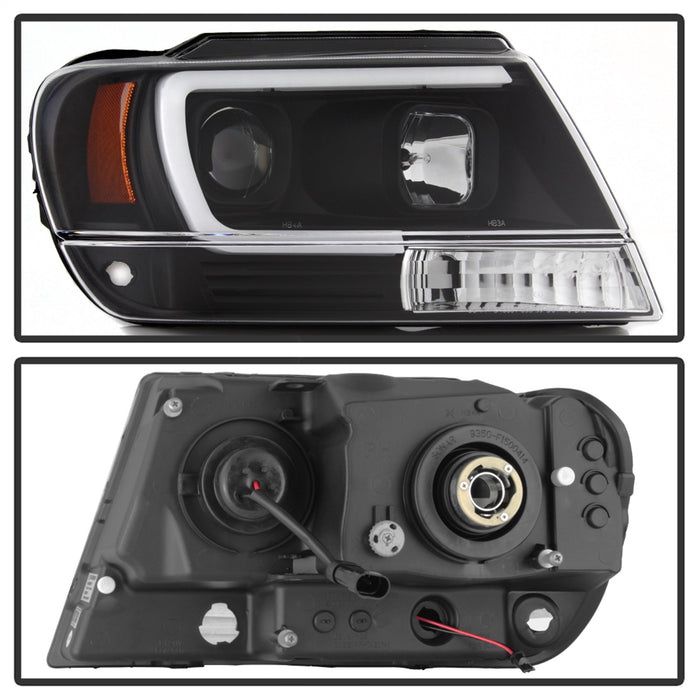 Spyder Auto 5085221 Projector Headlights; Version 2; Light Bar; Black; - Truck Part Superstore