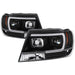 Spyder Auto 5085221 Projector Headlights; Version 2; Light Bar; Black; - Truck Part Superstore