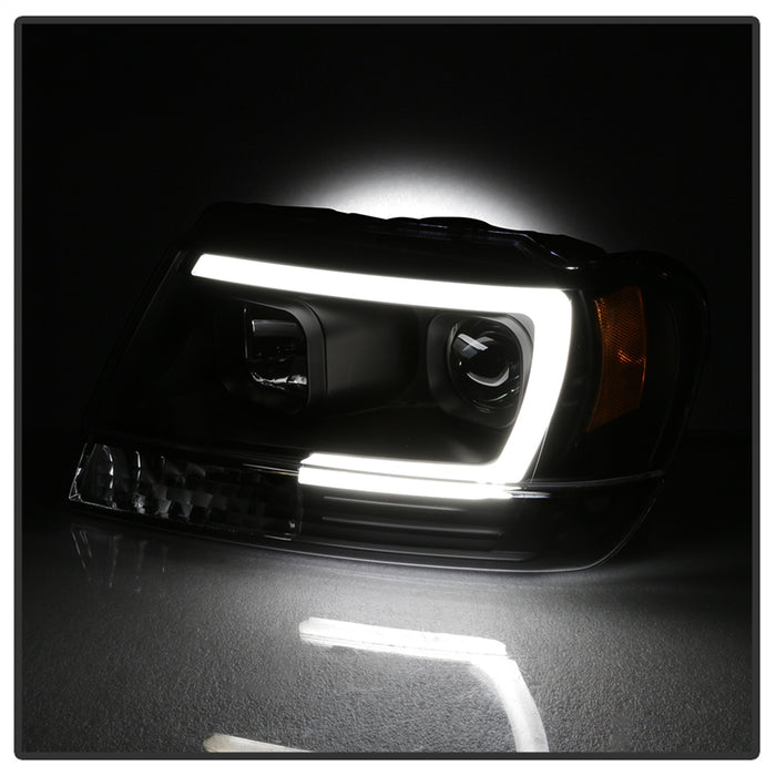 Spyder Auto 5085221 Projector Headlights; Version 2; Light Bar; Black; - Truck Part Superstore