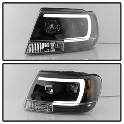 Spyder Auto 5085221 Projector Headlights; Version 2; Light Bar; Black; - Truck Part Superstore