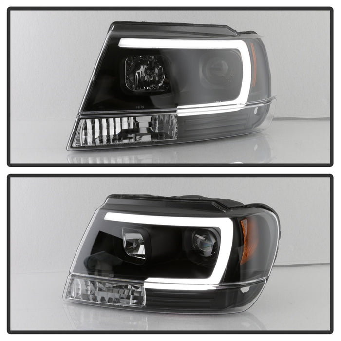Spyder Auto 5085221 Projector Headlights; Version 2; Light Bar; Black; - Truck Part Superstore