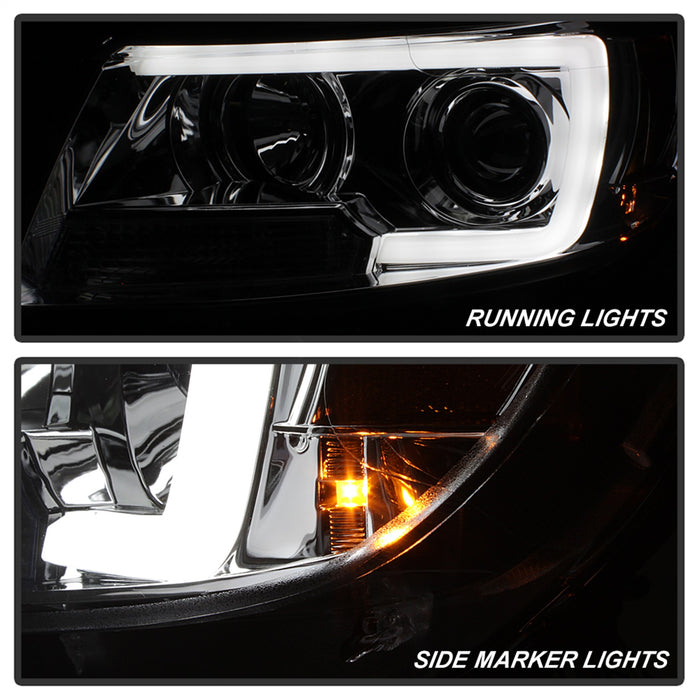 Spyder Auto 5085276 Projector Headlights; Light Bar; Chrome; - Truck Part Superstore