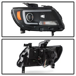 Spyder Auto 5085283 Projector Headlights; Light Bar; Black; - Truck Part Superstore