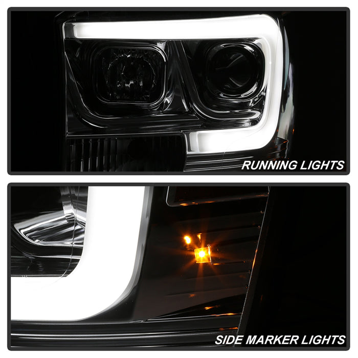 Spyder Auto 5085290 Projector Headlights; Light Bar DRL; Version 2 ; Chrome; - Truck Part Superstore