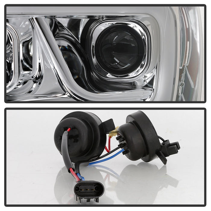 Spyder Auto 5085290 Projector Headlights; Light Bar DRL; Version 2 ; Chrome; - Truck Part Superstore