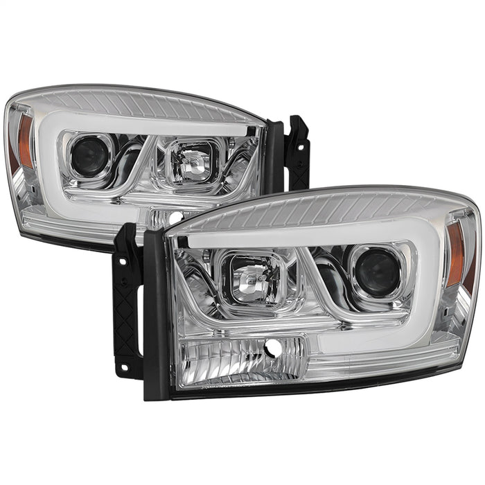 Spyder Auto 5085290 Projector Headlights; Light Bar DRL; Version 2 ; Chrome; - Truck Part Superstore