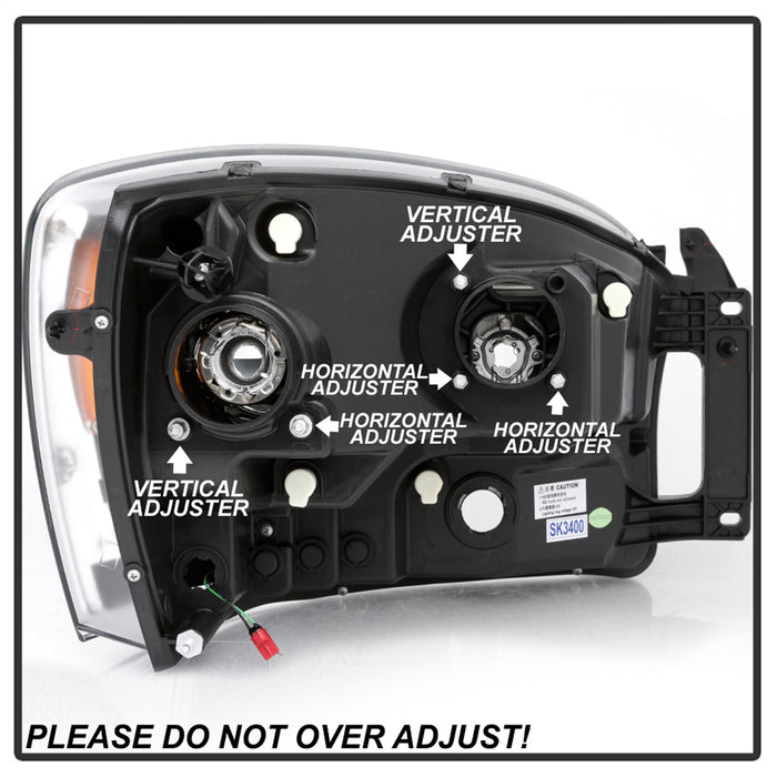 Spyder Auto 5085290 Projector Headlights; Light Bar DRL; Version 2 ; Chrome; - Truck Part Superstore