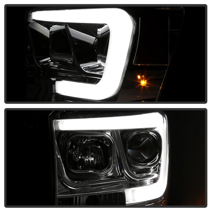 Spyder Auto 5085290 Projector Headlights; Light Bar DRL; Version 2 ; Chrome; - Truck Part Superstore