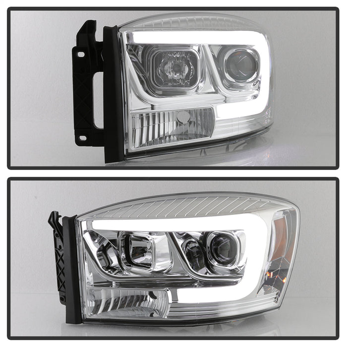 Spyder Auto 5085290 Projector Headlights; Light Bar DRL; Version 2 ; Chrome; - Truck Part Superstore