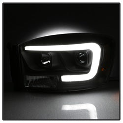Spyder Auto 5085306 Projector Headlights; Light Bar DRL; Version 2; Black; - Truck Part Superstore