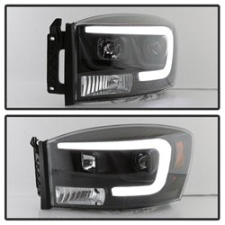 Spyder Auto 5085306 Projector Headlights; Light Bar DRL; Version 2; Black; - Truck Part Superstore
