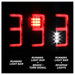 Spyder Auto 5085313 LED Tail Lights; Light Bar; Compatible w/Rear Blind Spot Sensor Only; Black; - Truck Part Superstore