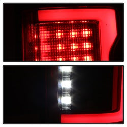 Spyder Auto 5085313 LED Tail Lights; Light Bar; Compatible w/Rear Blind Spot Sensor Only; Black; - Truck Part Superstore