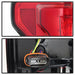 Spyder Auto 5085320 LED Tail Lights; Light Bar; Compatible w/Rear Blind Spot Sensor Only; Red Clear; - Truck Part Superstore