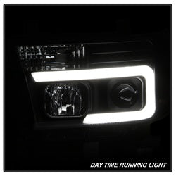 Spyder Auto 5085344 Projector Headlights; Light Bar DRL; Version 2; Black; - Truck Part Superstore