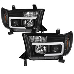 Spyder Auto 5085344 Projector Headlights; Light Bar DRL; Version 2; Black; - Truck Part Superstore
