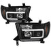 Spyder Auto 5085344 Projector Headlights; Light Bar DRL; Version 2; Black; - Truck Part Superstore