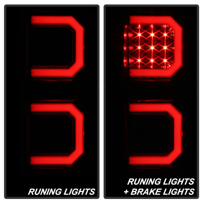 Spyder Auto 5085443 Light Bar LED Tail Lights; Version 2; Black Smoke; - Truck Part Superstore