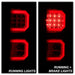 Spyder Auto 5085450 Light Bar LED Tail Lights; Version 2; Red Clear; - Truck Part Superstore