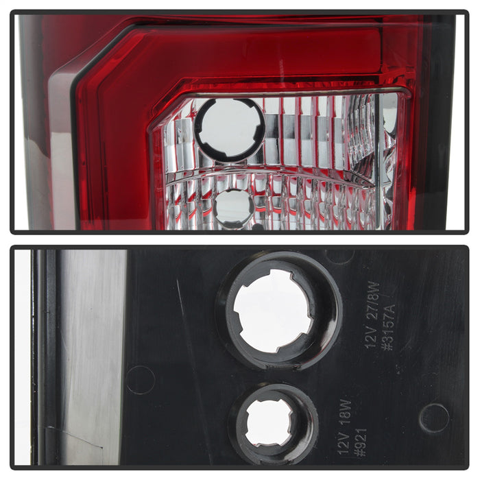 Spyder Auto 5085450 Light Bar LED Tail Lights; Version 2; Red Clear; - Truck Part Superstore