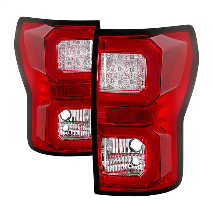 Spyder Auto 5085450 Light Bar LED Tail Lights; Version 2; Red Clear; - Truck Part Superstore