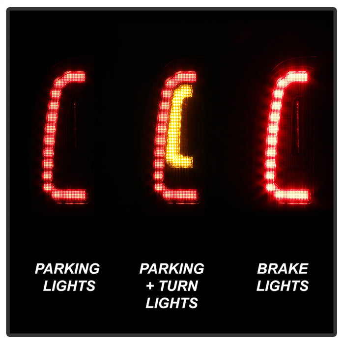 Spyder Auto 5085467 LED Tail Lights; Black; Not Compatible w/Factory Equipped LED Tail Lights; - Truck Part Superstore