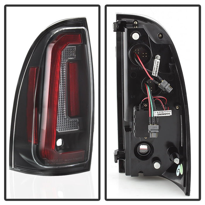 Spyder Auto 5085467 LED Tail Lights; Black; Not Compatible w/Factory Equipped LED Tail Lights; - Truck Part Superstore