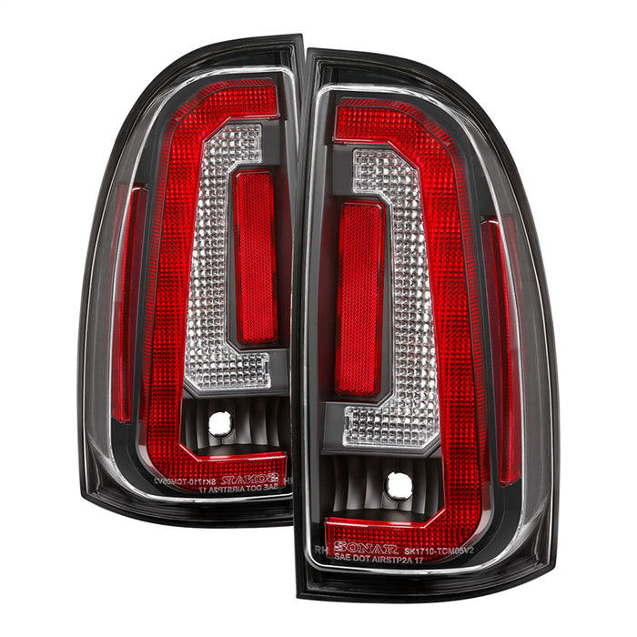 Spyder Auto 5085467 LED Tail Lights; Black; Not Compatible w/Factory Equipped LED Tail Lights; - Truck Part Superstore