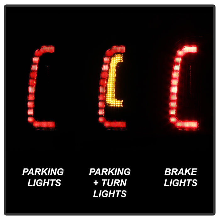 Spyder Auto 5085474 LED Tail Lights; Black Smoke; Not Compatible w/Factory Equipped LED Tail Lights; - Truck Part Superstore