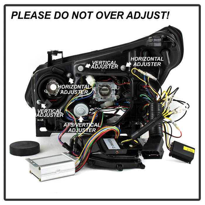 Spyder Auto 5085528 Projector Headlights; HID Model Only w/AFS; Does Not Fit Halogen Model; Black; - Truck Part Superstore
