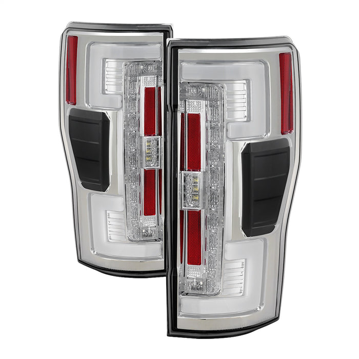 Spyder Auto 5085573 LED Tail Lights; Halogen Bulb Type; Not Fit LED Model; Chrome; - Truck Part Superstore