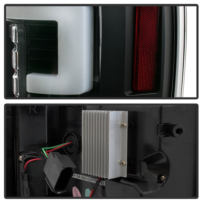 Spyder Auto 5085580 LED Tail Lights; Halogen Bulb Type; Not Fit LED Model; Black; - Truck Part Superstore