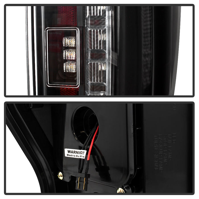 Spyder Auto 5085580 LED Tail Lights; Halogen Bulb Type; Not Fit LED Model; Black; - Truck Part Superstore
