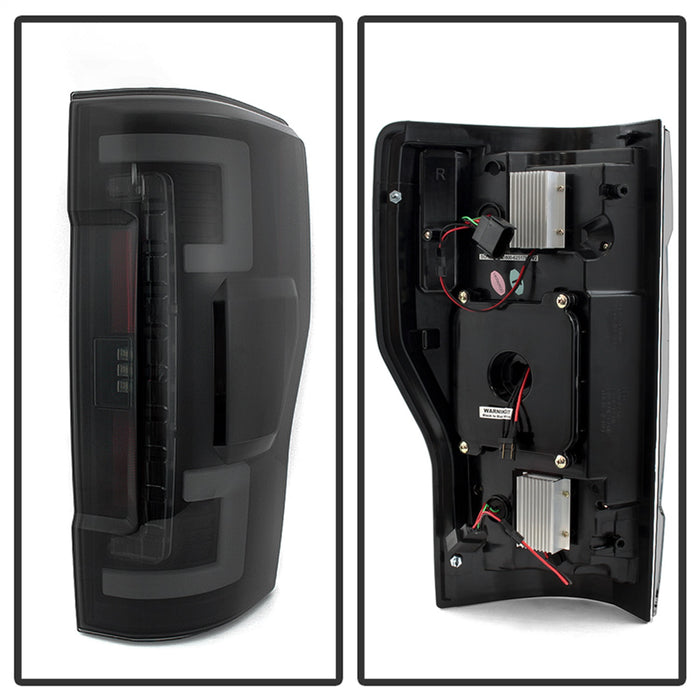 Spyder Auto 5085597 LED Tail Lights; Halogen Bulb Type; Not Fit LED Model; Black Smoke; - Truck Part Superstore