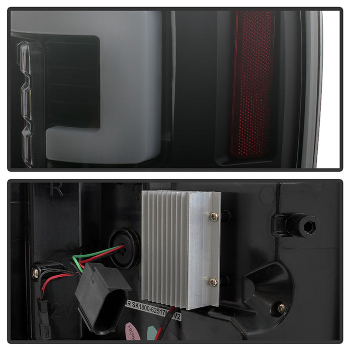 Spyder Auto 5085597 LED Tail Lights; Halogen Bulb Type; Not Fit LED Model; Black Smoke; - Truck Part Superstore