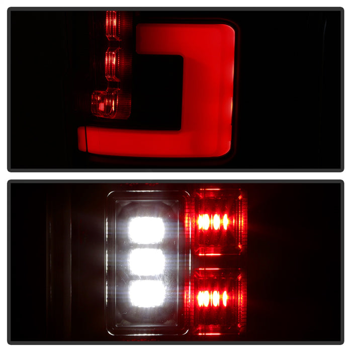 Spyder Auto 5085597 LED Tail Lights; Halogen Bulb Type; Not Fit LED Model; Black Smoke; - Truck Part Superstore