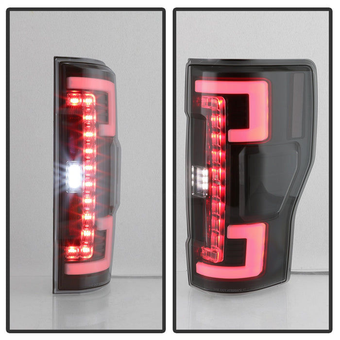 Spyder Auto 5085597 LED Tail Lights; Halogen Bulb Type; Not Fit LED Model; Black Smoke; - Truck Part Superstore