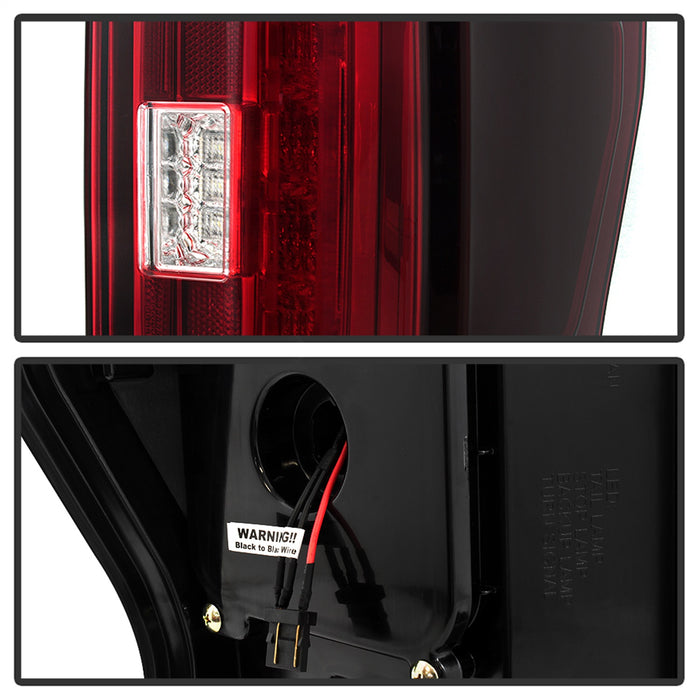 Spyder Auto 5085603 LED Tail Lights; Halogen Bulb Type; Not Fit LED Model; Red Clear; - Truck Part Superstore