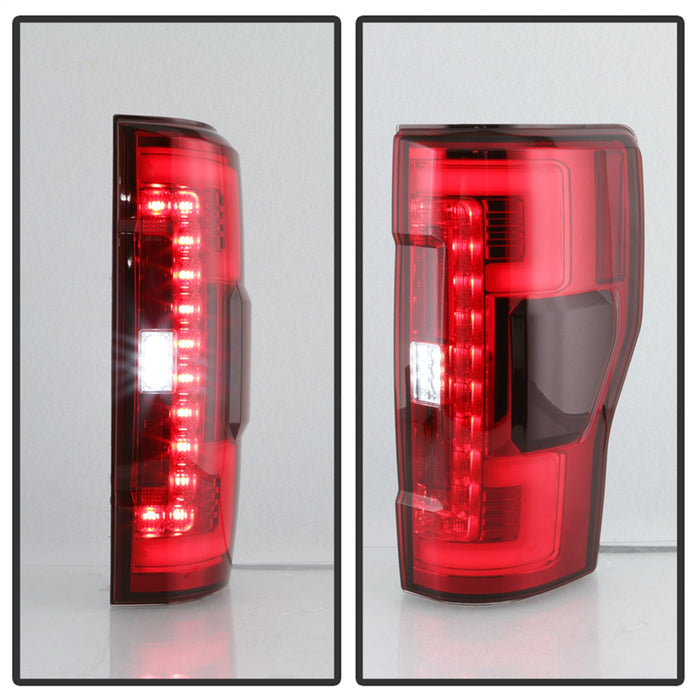 Spyder Auto 5085603 LED Tail Lights; Halogen Bulb Type; Not Fit LED Model; Red Clear; - Truck Part Superstore