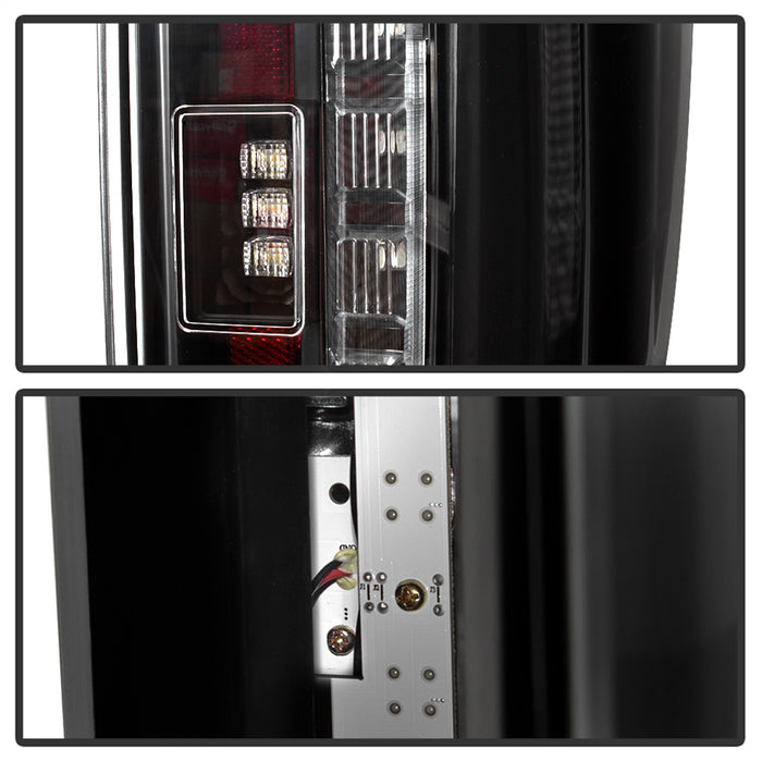 Spyder Auto 5085610 LED Tail Lights; Black; - Truck Part Superstore