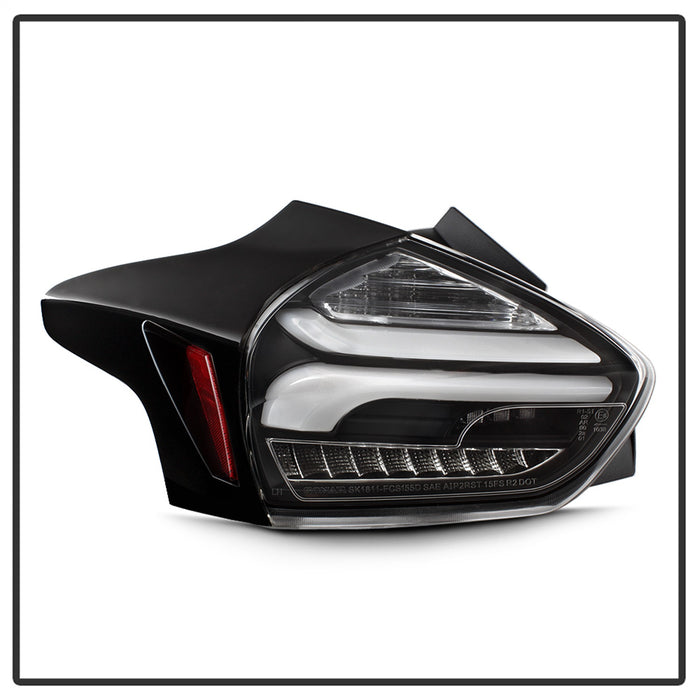 Spyder Auto 5085719 LED Tail Lights; Sequential/Indicator/Reverse LED; Black; - Truck Part Superstore