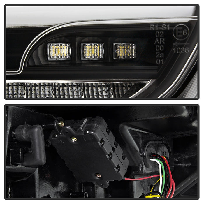 Spyder Auto 5085719 LED Tail Lights; Sequential/Indicator/Reverse LED; Black; - Truck Part Superstore