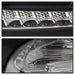 Spyder Auto 5085719 LED Tail Lights; Sequential/Indicator/Reverse LED; Black; - Truck Part Superstore