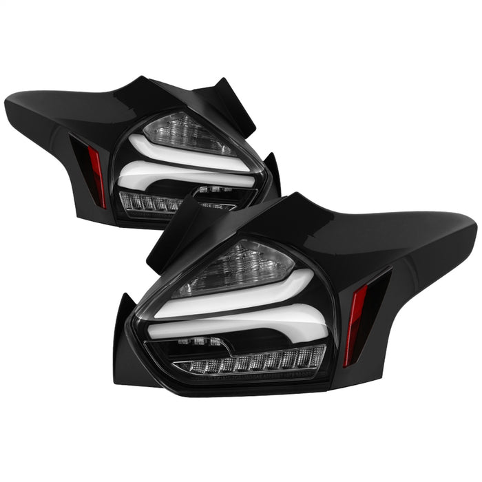 Spyder Auto 5085719 LED Tail Lights; Sequential/Indicator/Reverse LED; Black; - Truck Part Superstore