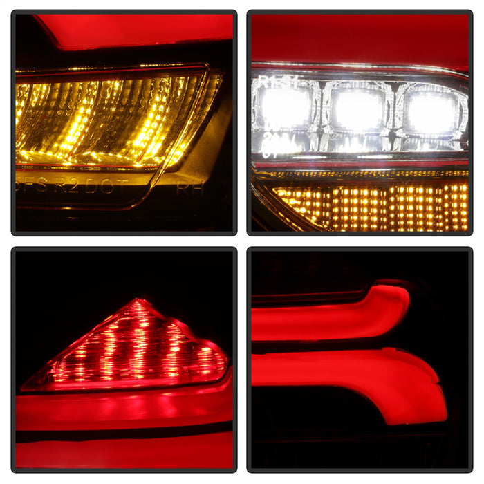 Spyder Auto 5085719 LED Tail Lights; Sequential/Indicator/Reverse LED; Black; - Truck Part Superstore